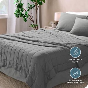 Bare Home Weighted Blanket for Adults 30lb (60” x 80”)