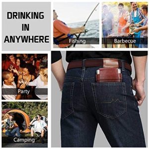 GENNISSY 8oz Stainless Steel Flask Gift Set