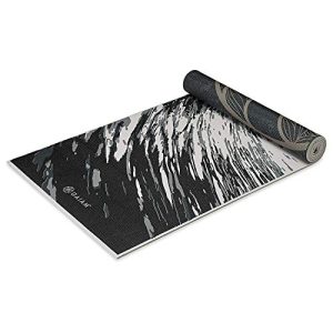 Gaiam Premium Print Yoga Mat: Reversible & Extra Thick
