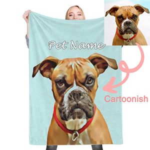 Personalized Pet Portrait Throw Blanket