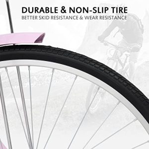 Ktaxon Women’s Beach Cruiser Bike – Stylish and Durable