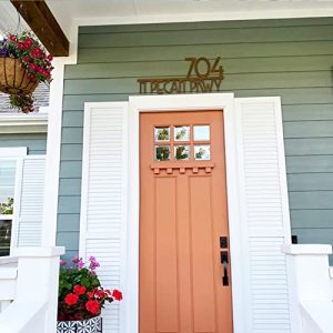 Personalized Metal House Number & Street Name Sign