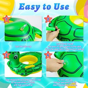 24″ 3 Pack Pool Inflatable Floats for Kids – Animal Swim Rings