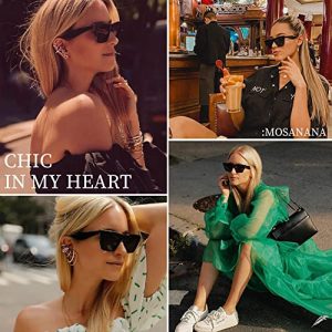 mosanana Square Cat Eye Sunglasses for Women