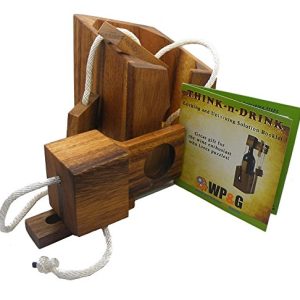 Think-n-Drink Wine Bottle Lock Puzzle Game
