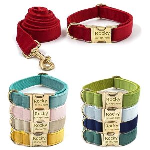 Custom Velvet Dog Collar: Stylish Personalization