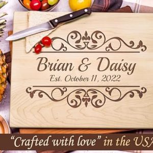 Personalized Wooden Cutting Board – Made in USA