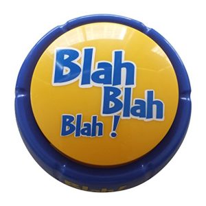 Blah Button: 12 Hilarious Blah Sayings Gift