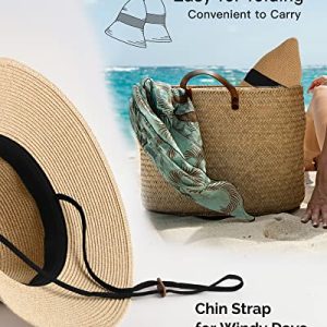 FURTALK Women’s UV UPF50 Straw Hat