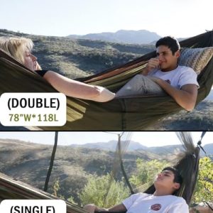 Portable Double Hammock with Net – Perfect for Camping
