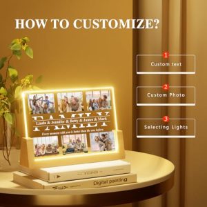 Bemaystar Personalized Night Light: Custom Family Gift