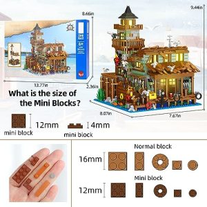 Fishing Village Store House Building Set - 1881 PCS