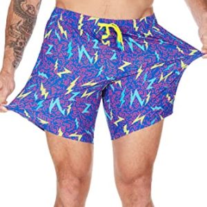 Tipsy Elves Men’s 7” Swim Trunks – 4 Way Stretch