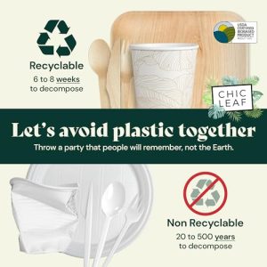 Biodegradable Palm Leaf Party Tableware Set: Eco-Friendly Essentials