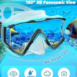Greatever Snorkel Set Pano 3 Window Mask