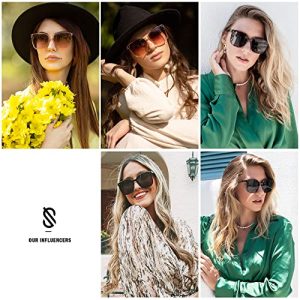 SOJOS Trendy Oversized Sunglasses