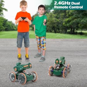 Amphibious RC Gesture Stunt Water Squirt Tank