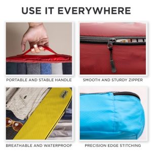 5pc Large Packing Cubes: Lightweight Travel Organizers