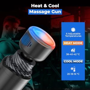 Massage Gun with Heat and Cold – Deep Tissue Massager