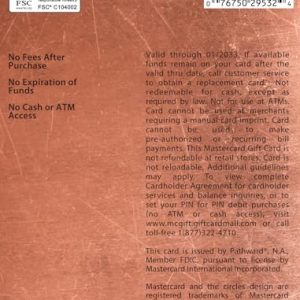 $25 Mastercard Gift Card: Convenient Gifting Choice