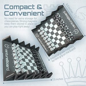Portable Magnetic Chess Set: Fun Travel Game