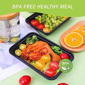 Moretoes 16oz Meal Prep Containers: Reusable Food Storages