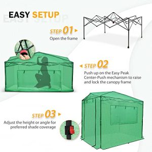 EAGLE PEAK 8×6 Portable Walk-in Greenhouse: Versatile Plant Haven
