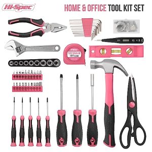 Hi-Spec 54pc Pink Tool Set – Chic Gift for DIY Women