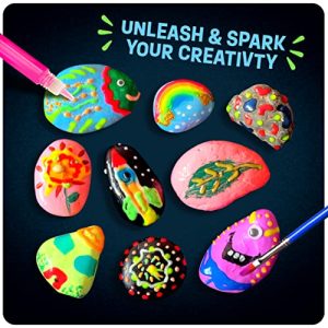 Dan&Darci Rock Painting Kit: Glow in The Dark Fun