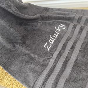 Luxury Embroidered Towel Set: Custom Monogram Collection