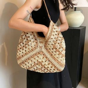 Vintage Straw Hobo Bag – Summer 2024