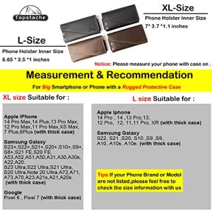 Topstache Leather Phone Holster with Card Holder