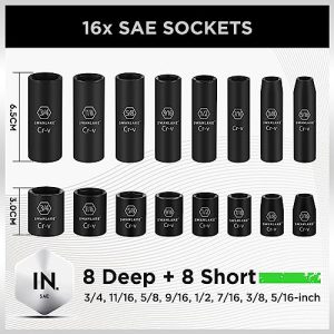 SWANLAKE 50-Piece Impact Socket Set: Perfect Gift