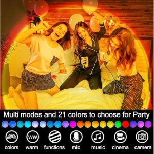 Molemyn Sunset Lamp Projector, 21 Colors Changing