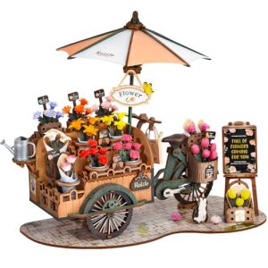 Rolife 3D Wooden Flower Cart Puzzle