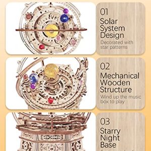 ROKR Starry Night Music Box 3D Puzzle Kit