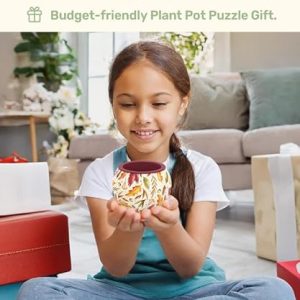 PieceRelax 3D Puzzle Planter – Singing Birds and Flowers