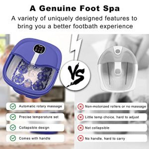 HOSPAN Collapsible Foot Spa with Electric Rotary Massage