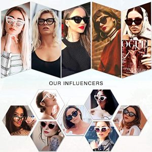 SOJOS Retro Small Vintage Cat Eye Sunglasses for Women