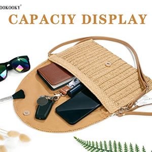 COOKOOKY Straw Clutch Handbag