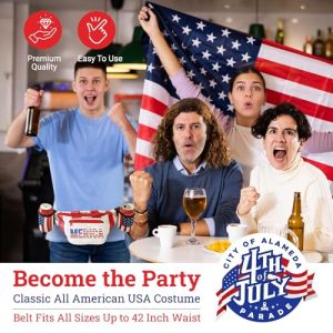 HandinHandCreations USA Merica Beverage Belt