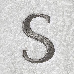 Monogram Hand Towel Set: Personalized Elegance in White