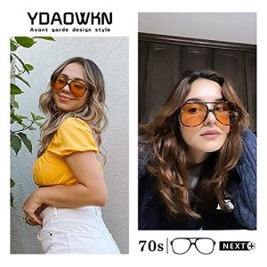 YDAOWKN Retro Aviator Sunglasses