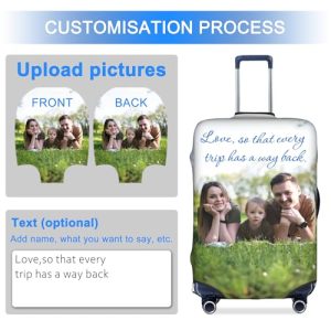 Personalized Elastic Luggage Cover: Custom Travel Essential
