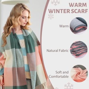 YSense Women’s Plaid Blanket Scarf