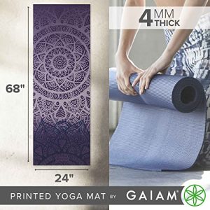 Gaiam Classic Print Yoga Mat: Non-Slip Fitness Essential