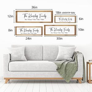 Personalized Wooden Family Name Sign