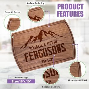 Tayfus Personalized Monogrammed Cutting Boards - Handmade