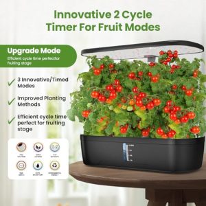 Indoor Hydroponics Growing System – 12 Pods with LED Light