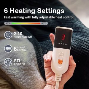 Heated Blanket Electric Blanket Throw - 50" x 60"